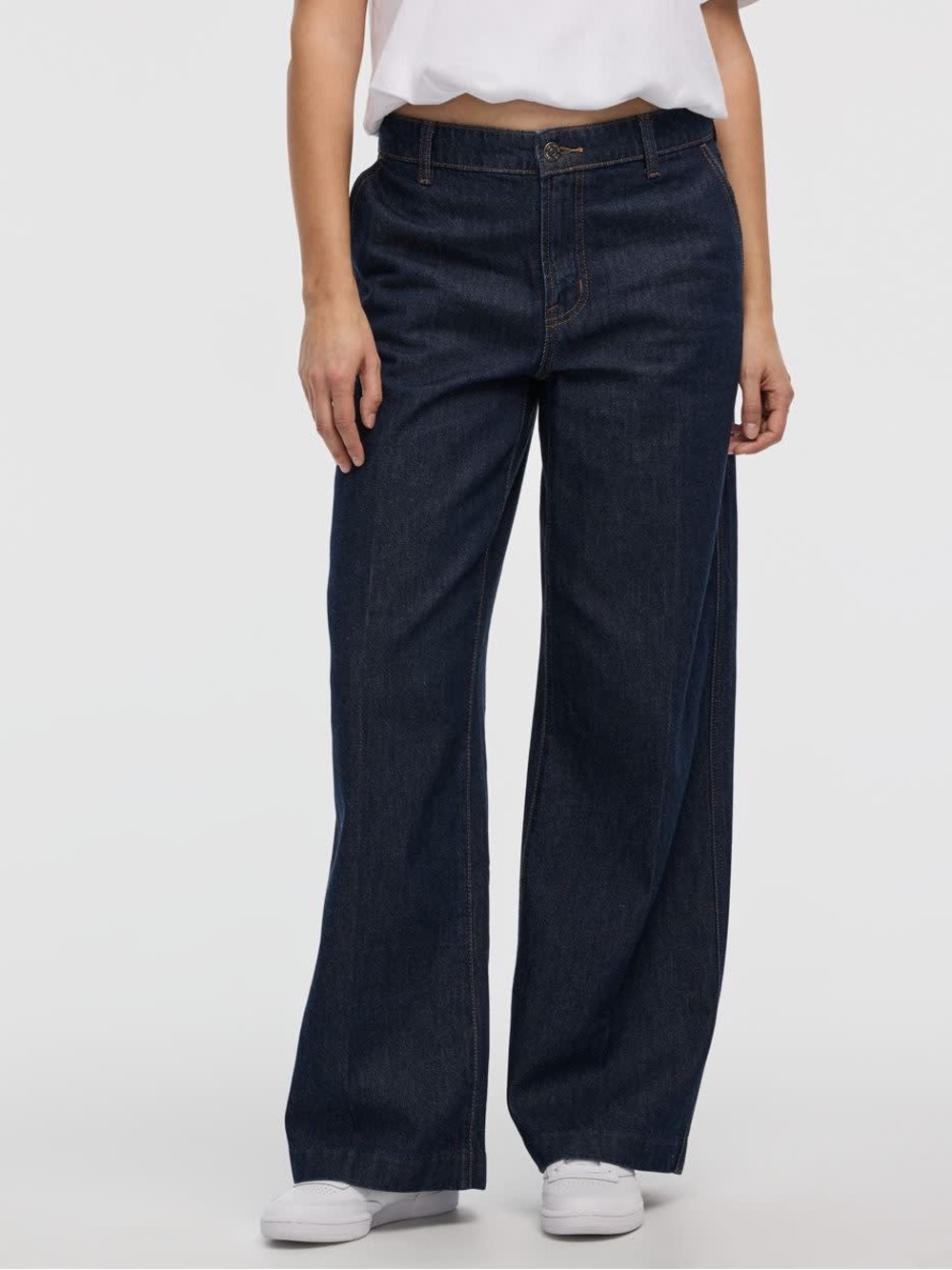 Reitmans Dark Blue Wide Leg Jeans